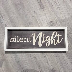 Silent Night Christmas Wall Art